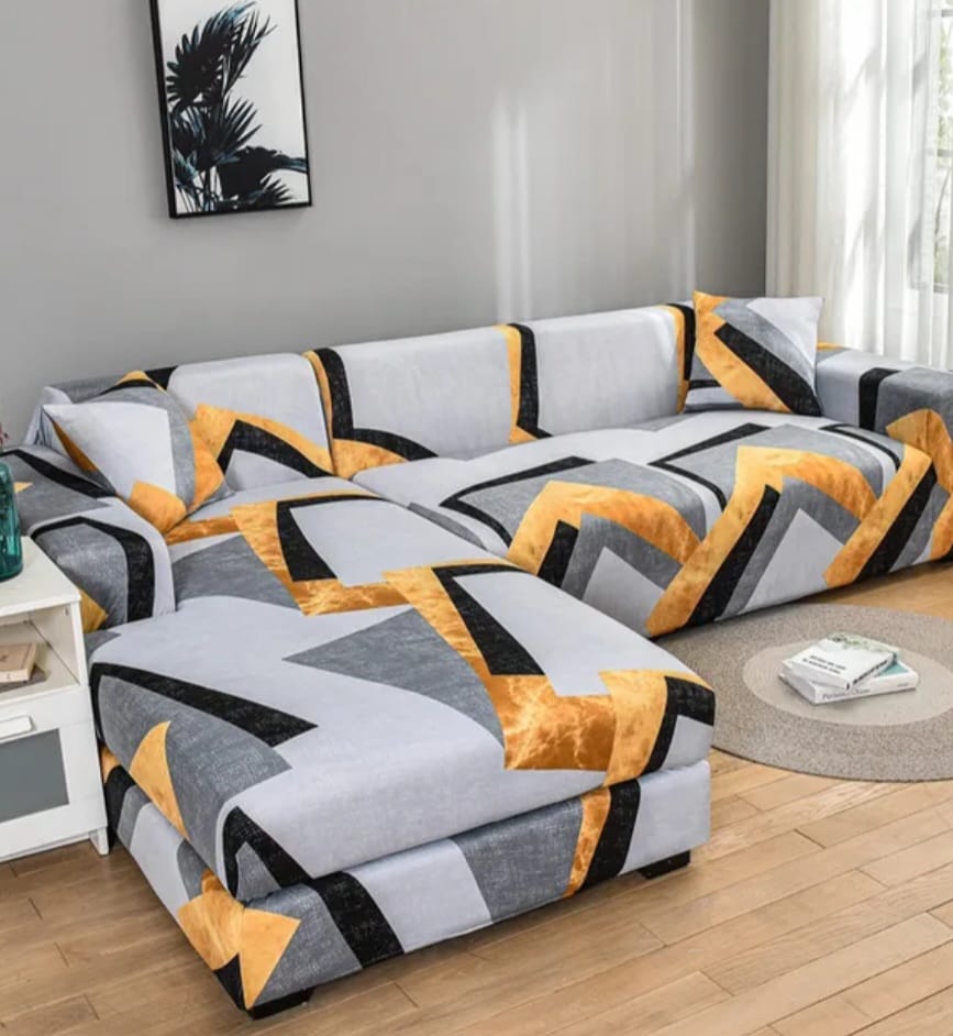 Le canapé élastique couvre la surface lisse, les motifs de couleurs hydrofuges