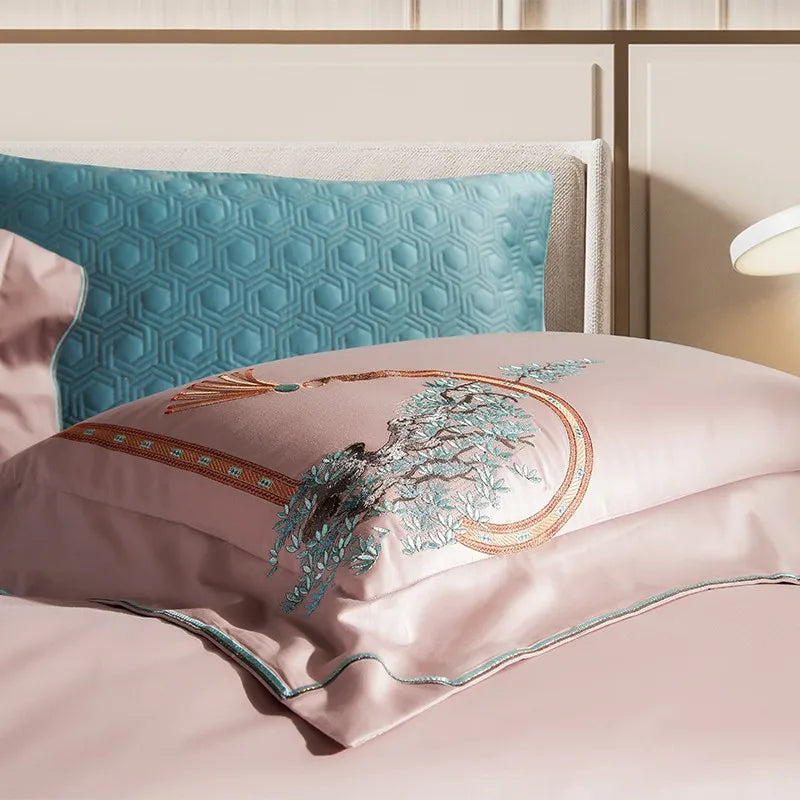 Couverture de paris sur le style rose (coton 100% égyptien)