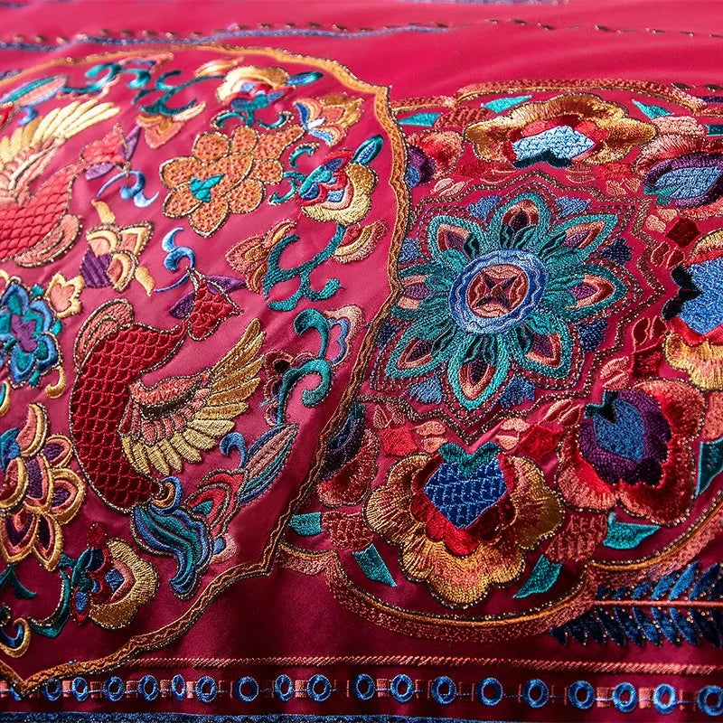 Cover-paris rouge vif (coton 100% égyptien)