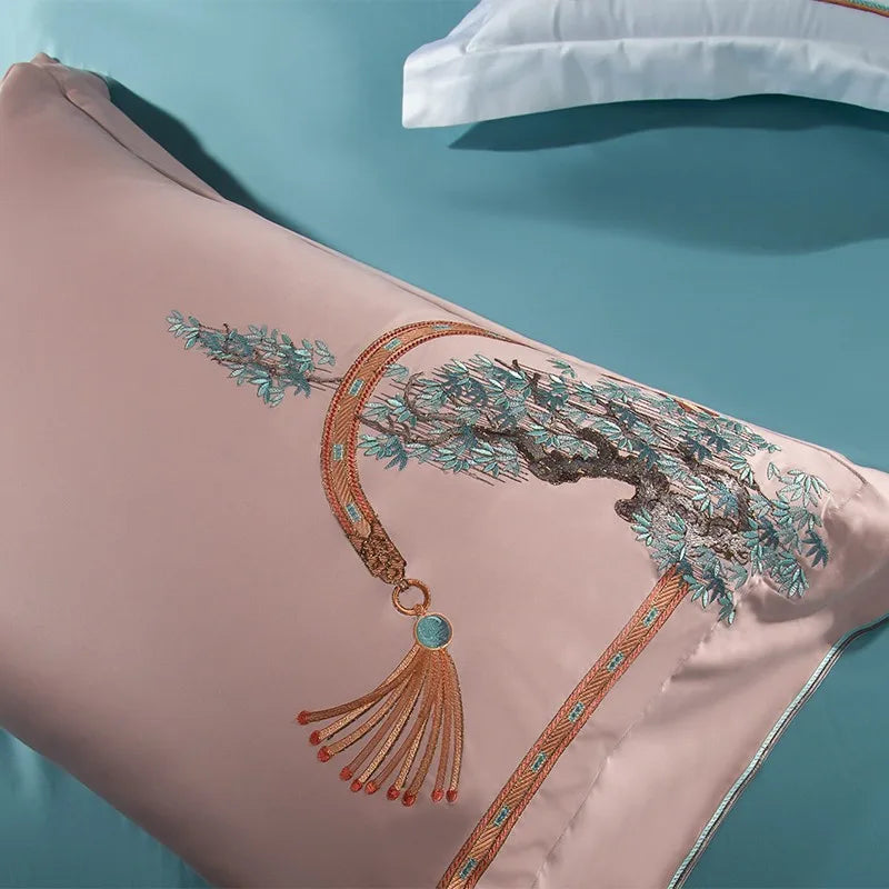 Couverture de paris sur le style rose (coton 100% égyptien)