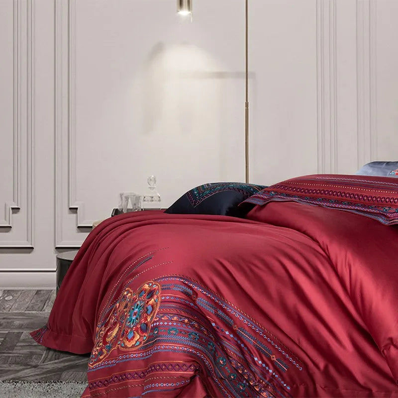 Cover-paris rouge vif (coton 100% égyptien)