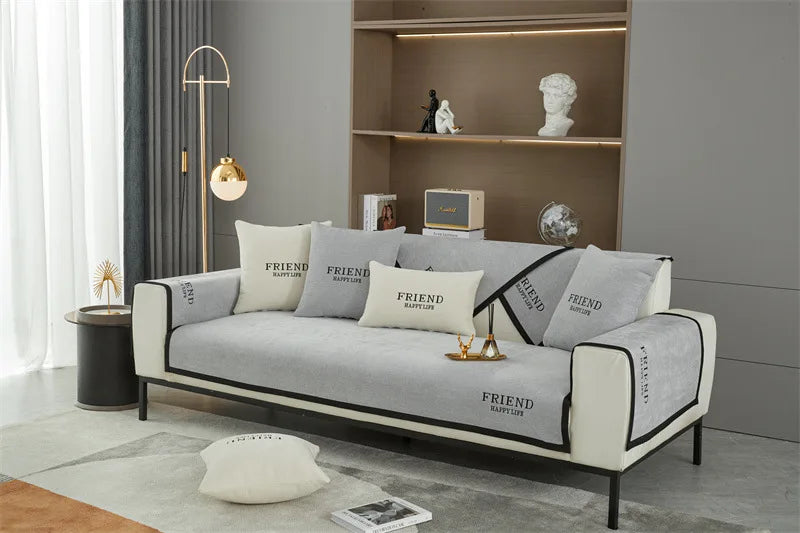 Nouveau canapé et couvercle d'oreiller