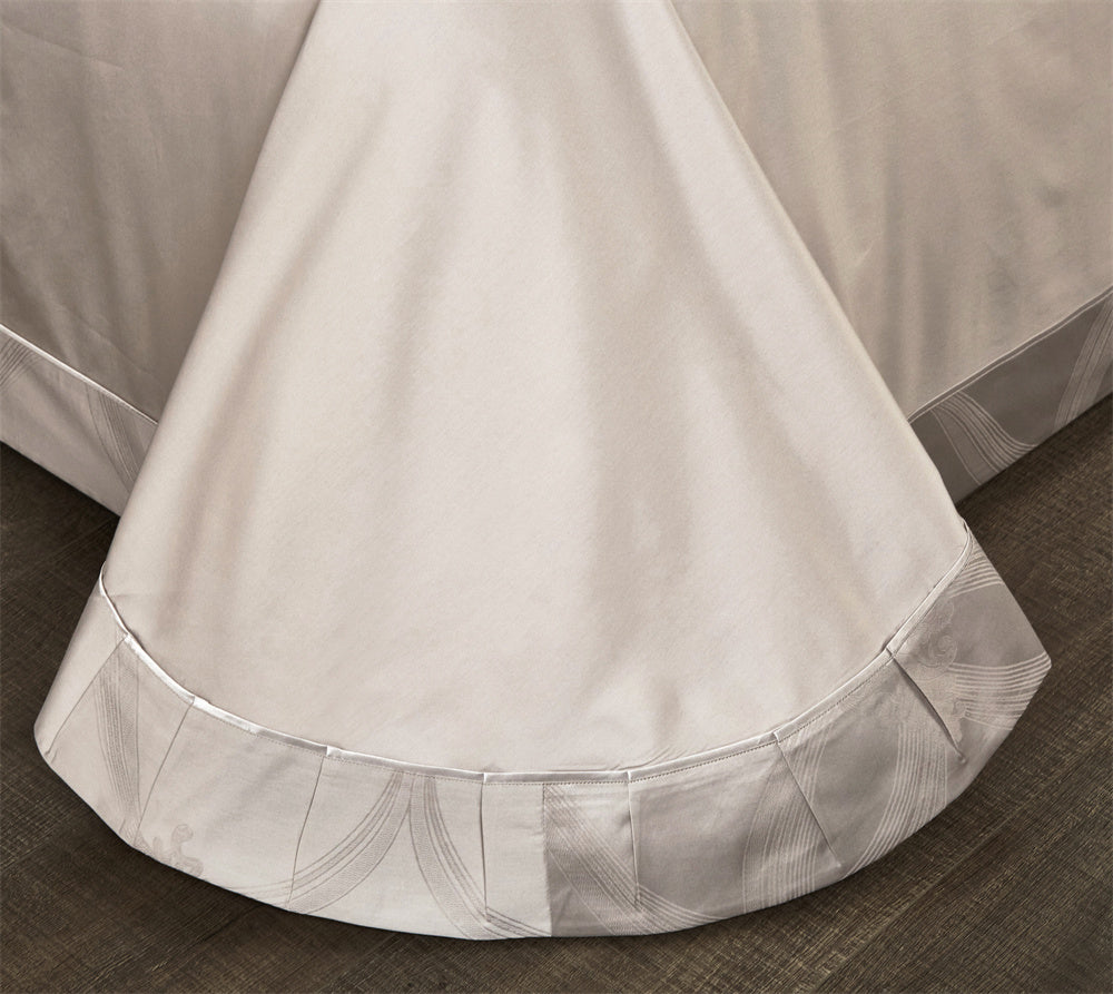 Ligne de lit Shine Grey / Beige (100% coton égyptien)