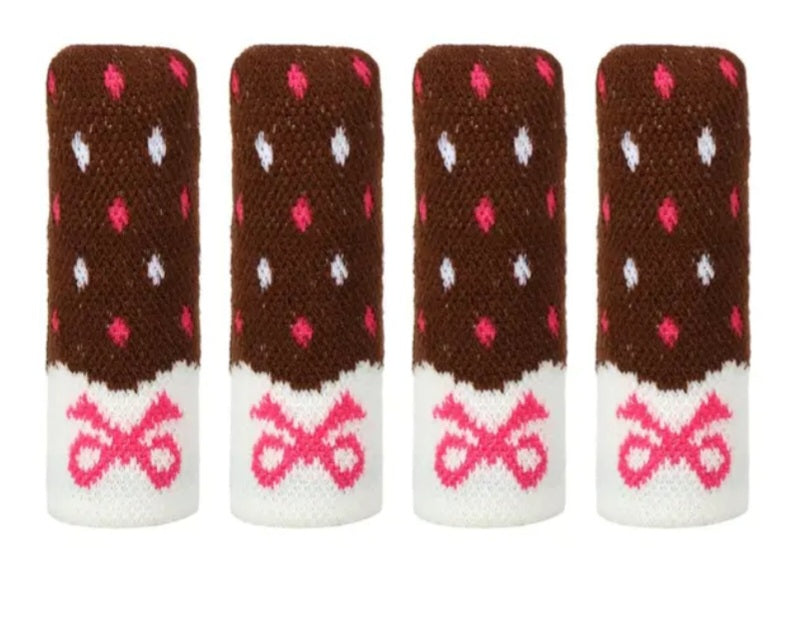 Tabourets et chaussettes de table de table Protection à gratter différents modèles 4er ensembles
