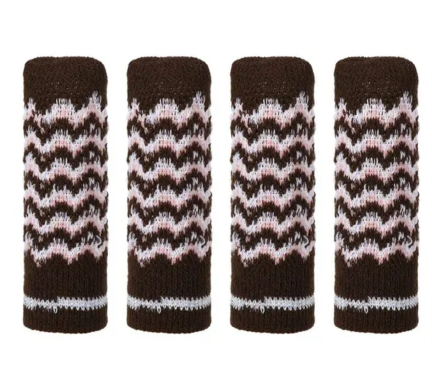 Tabourets et chaussettes de table de table Protection à gratter différents modèles 4er ensembles