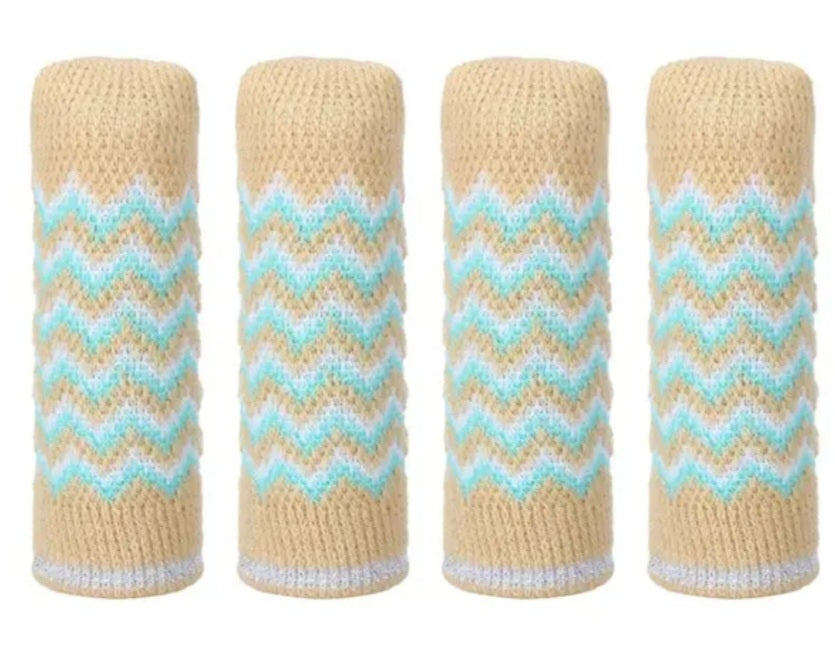 Tabourets et chaussettes de table de table Protection à gratter différents modèles 4er ensembles