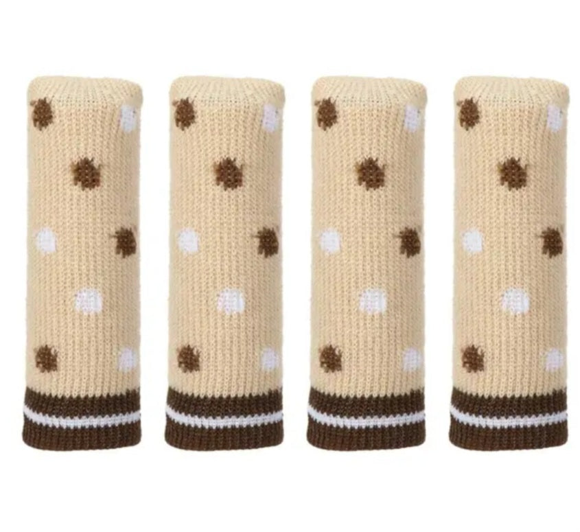 Tabourets et chaussettes de table de table Protection à gratter différents modèles 4er ensembles