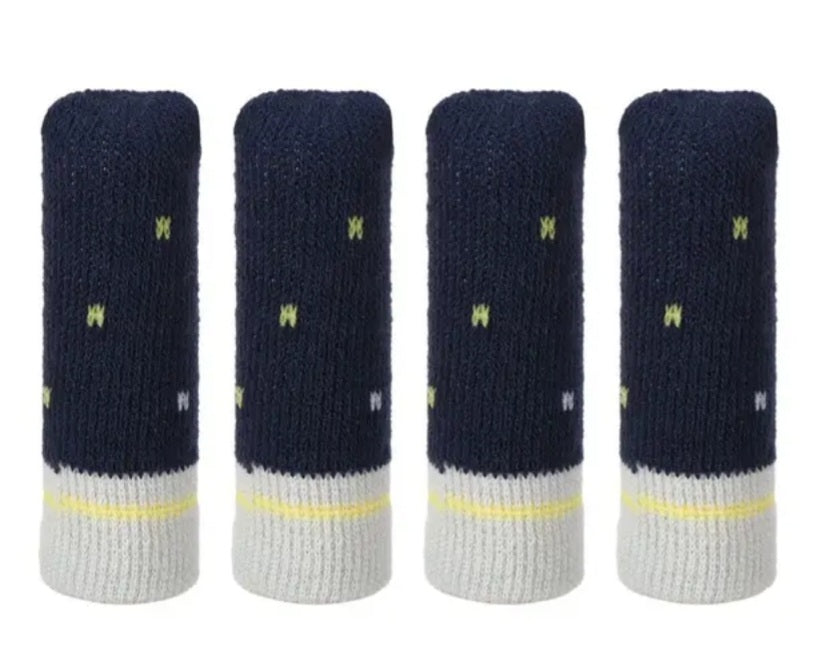 Tabourets et chaussettes de table de table Protection à gratter différents modèles 4er ensembles