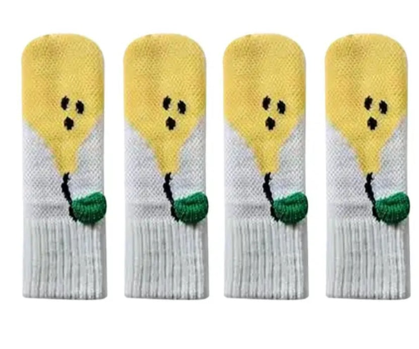 Tabourets et chaussettes de table de table Protection à gratter différents modèles 4er ensembles