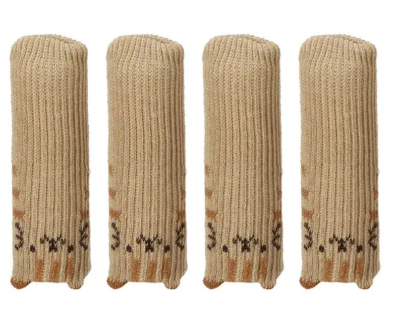 Tabourets et chaussettes de table de table Protection à gratter différents modèles 4er ensembles