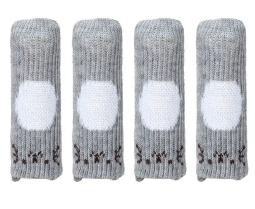 Tabourets et chaussettes de table de table Protection à gratter différents modèles 4er ensembles