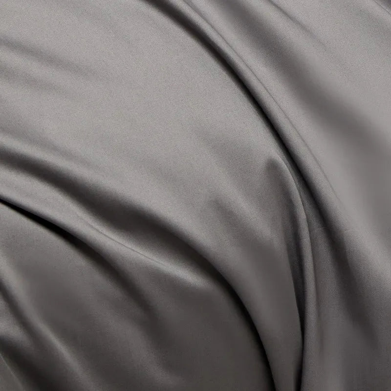 Couverture de lit de feu de luxe rose gris (coton 100% égyptien)