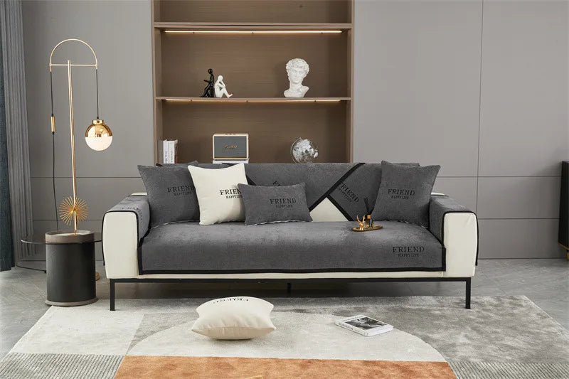 Nouveau canapé et couvercle d'oreiller