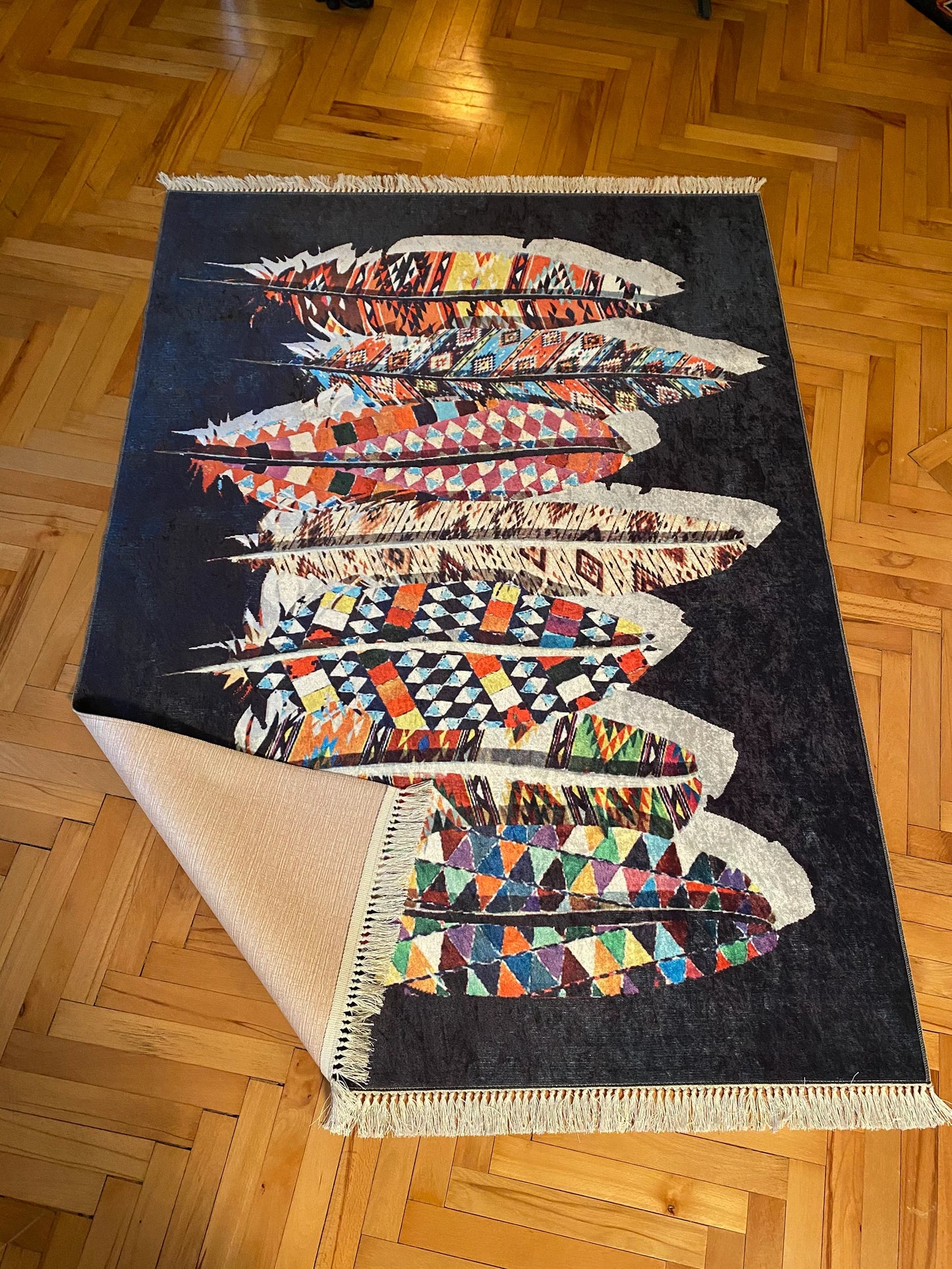Conception de motif de tapis de tapis soigneusement tricoté
