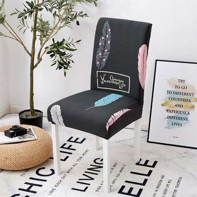 New - elastic stool references for all common stool shapes abstract patterns, elegant, feathers - new