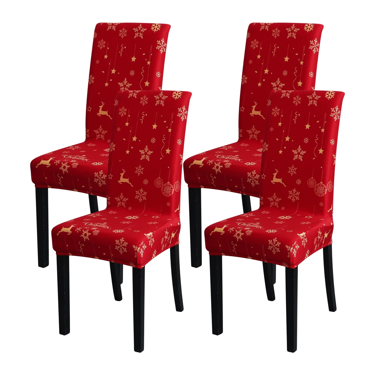 Nouveau - couvertures de chaise pour toutes les formes de selles communes Elastic Limited Christmas Edition