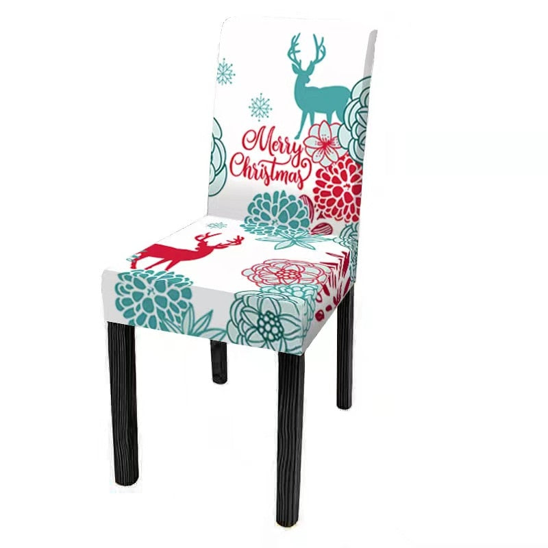 Nouveau - couvertures de chaise pour toutes les formes de selles communes Elastic Limited Christmas Edition