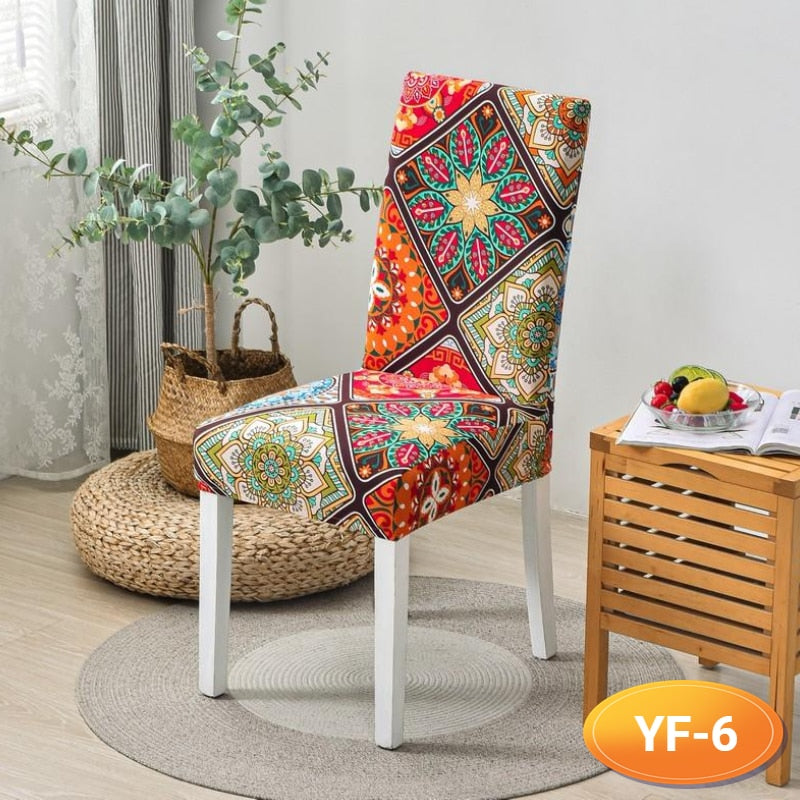 Nouveau - couvre des tabourets élastiques motifs, feuilles, motifs en marbre - Nouveau - Nouveau