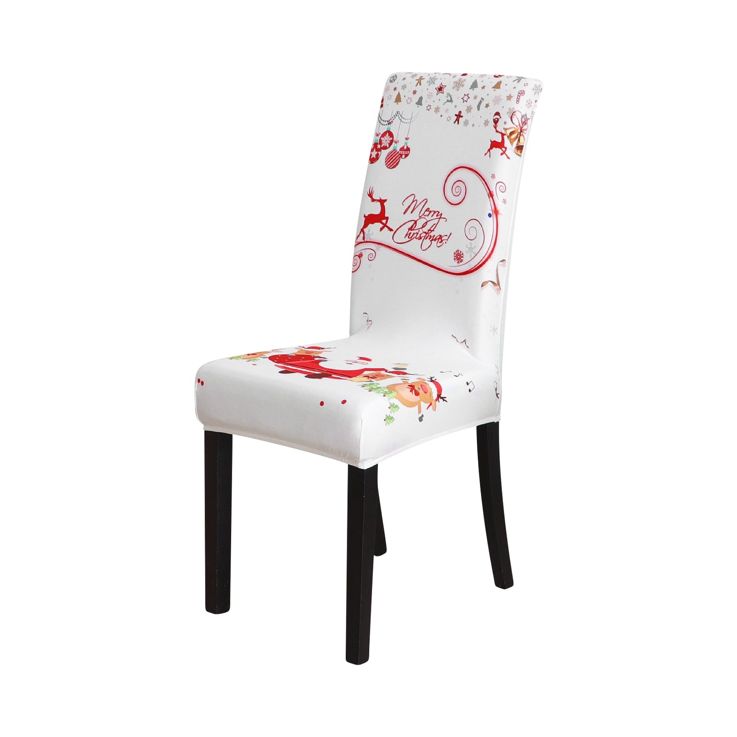 Nouveau - couvertures de chaise pour toutes les formes de selles communes Elastic Limited Christmas Edition