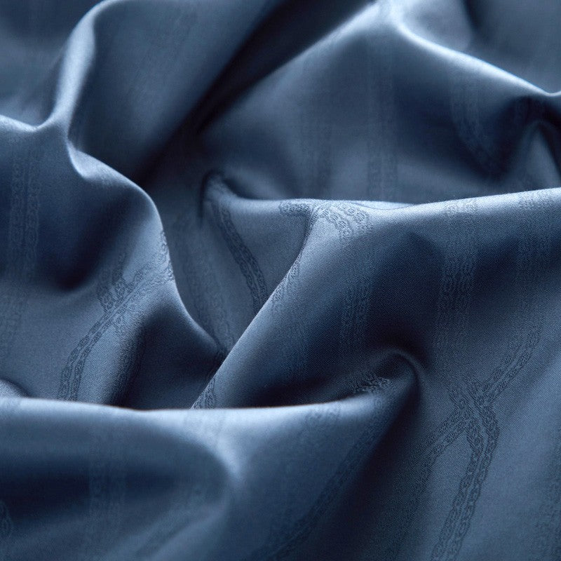 Bed linen blue gloss (100% Egyptian cotton)