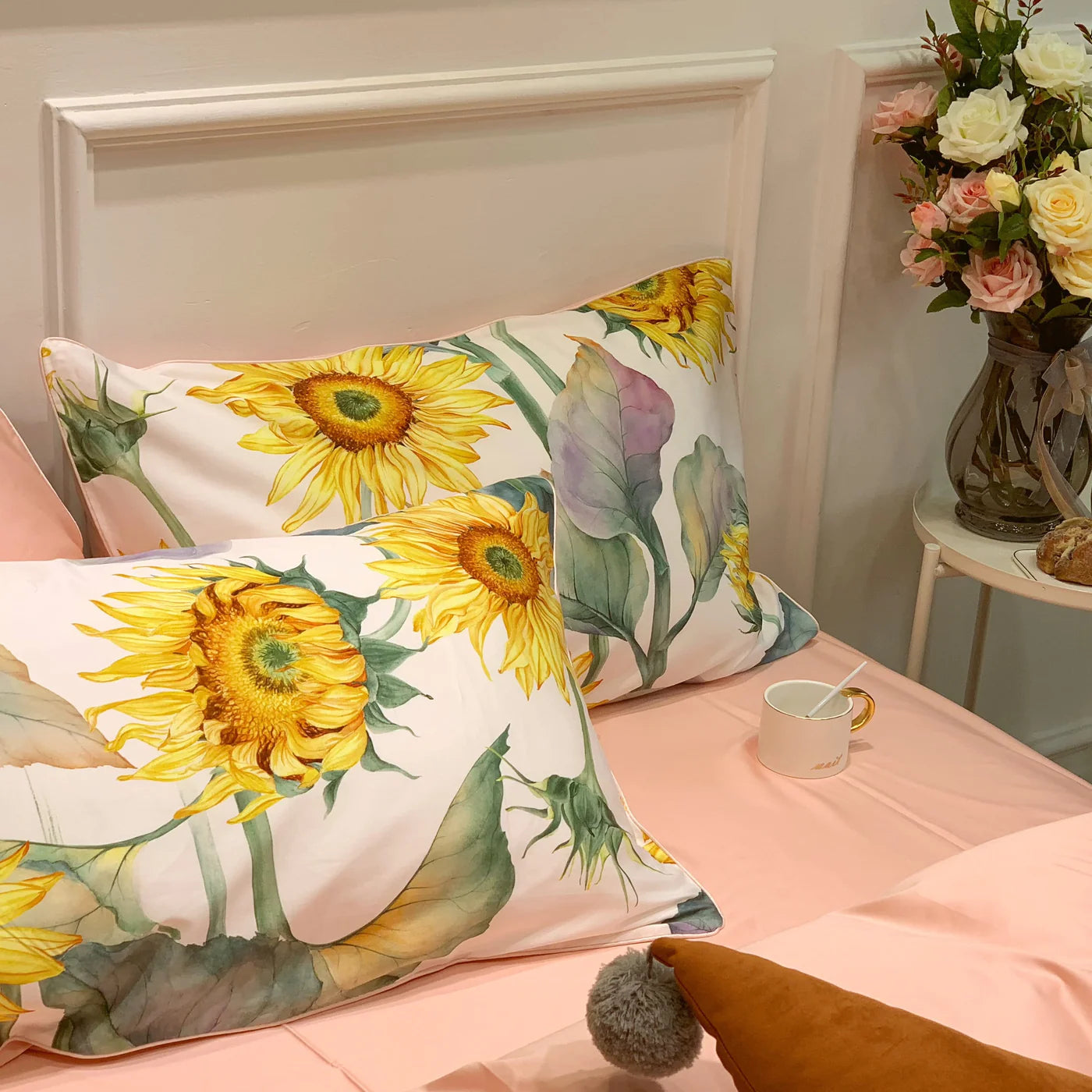 Bed linen sunflowers (100% Egyptian cotton)