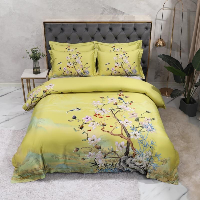 LIME MANDARIN DI LINO DI LETTO (COTTON EGETTISO 100%)