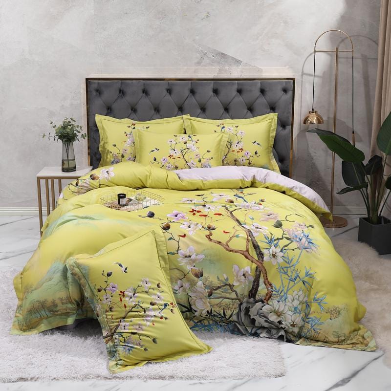 LIME MANDARIN DI LINO DI LETTO (COTTON EGETTISO 100%)