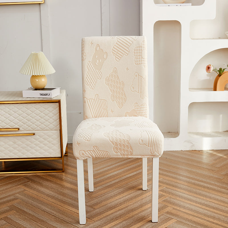 Nouveau - chaise élastique couvre le style en peluche - nouveau