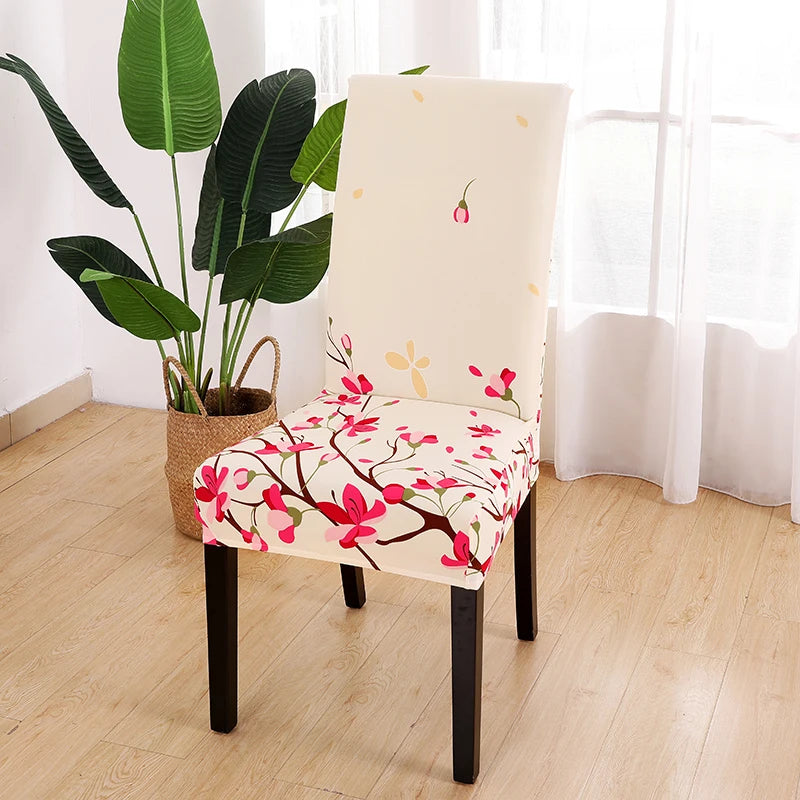 Elastic chair covers in different patterns 2