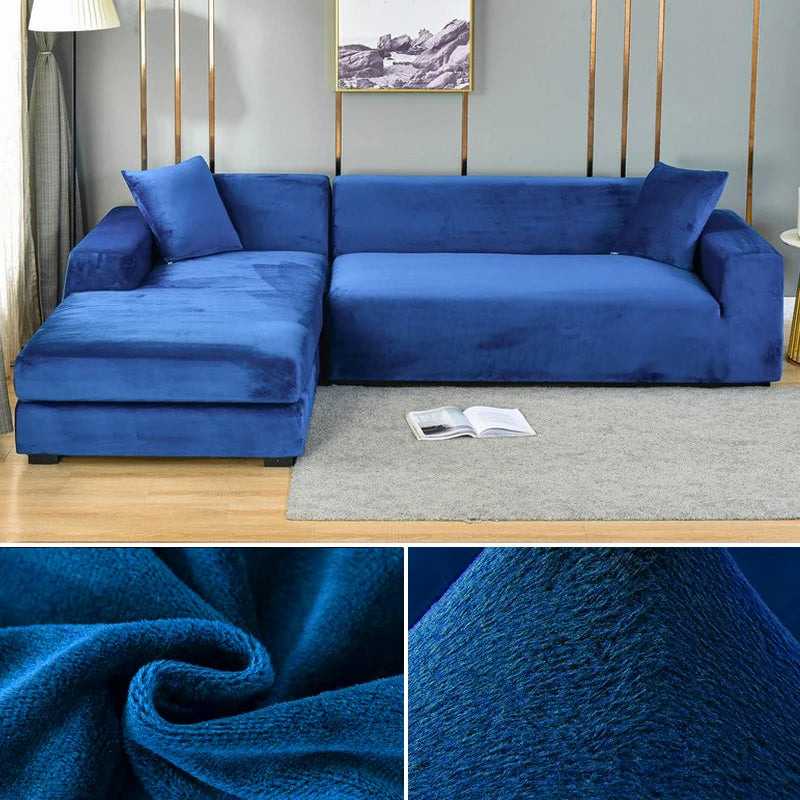 Elastic sofa covers velvet surface, water -repellent