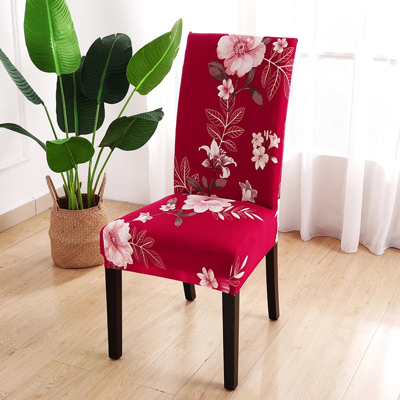 Elastic chair covers in different patterns 2