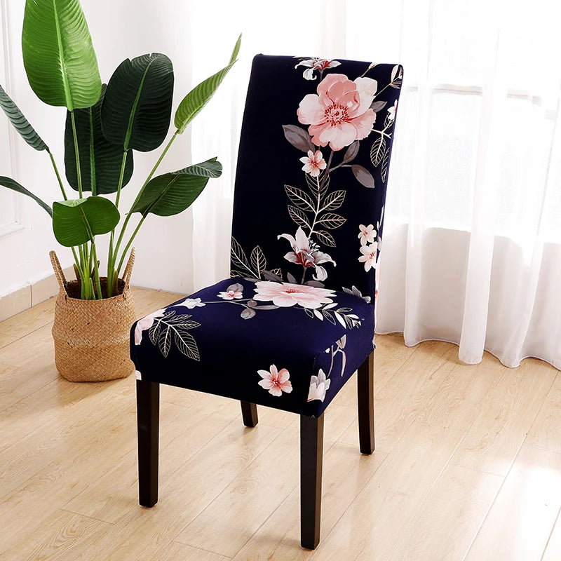 Elastic chair covers in different patterns 2