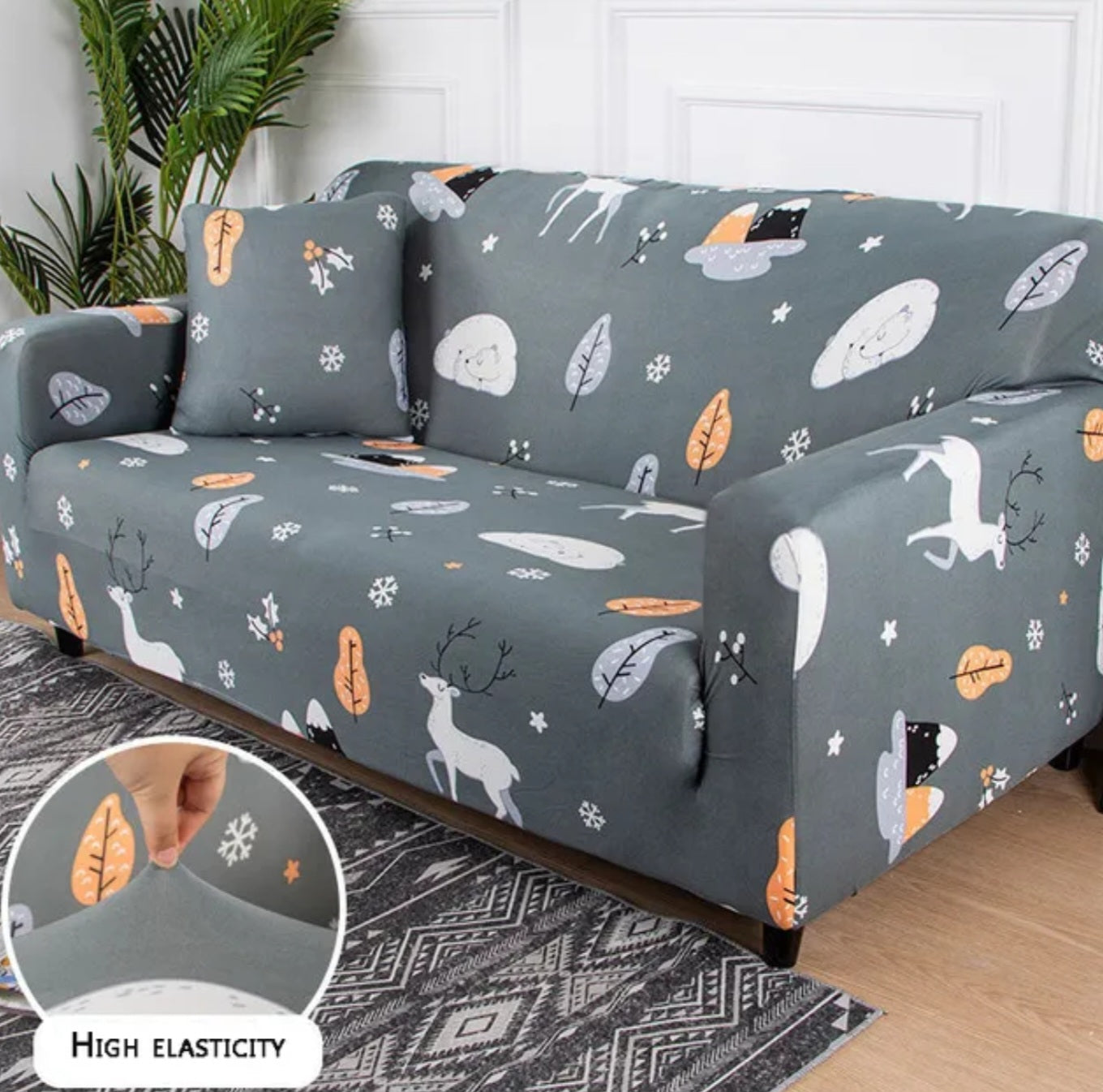 Elastic sofa covers smooth surface, water -repellent different patterns