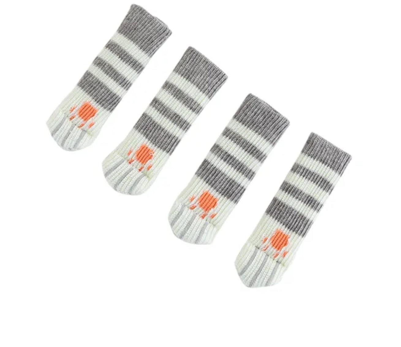 Stuhl und Tischbein Socken Kratzschutz Katzenpfoten 4er Set