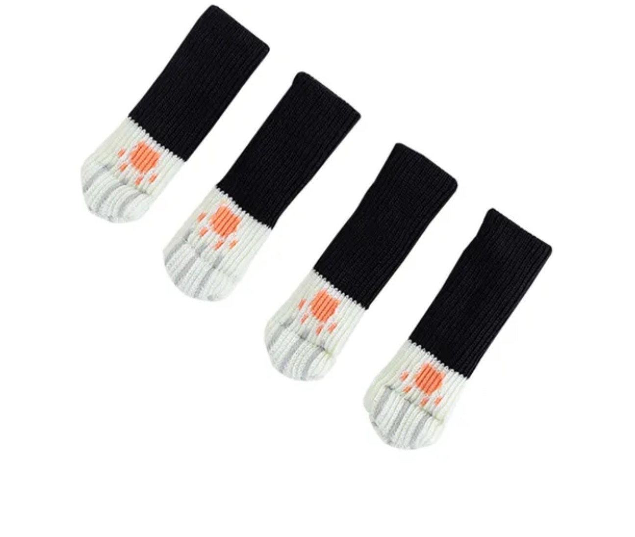 Stool and table leg socks scratch protection cat paws 4er set