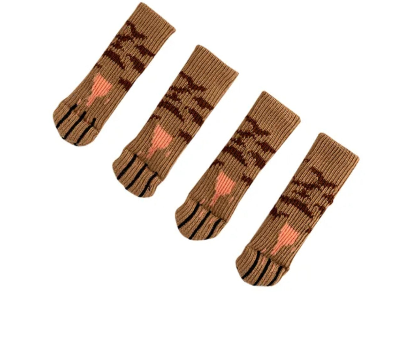 Stuhl und Tischbein Socken Kratzschutz Katzenpfoten 4er Set