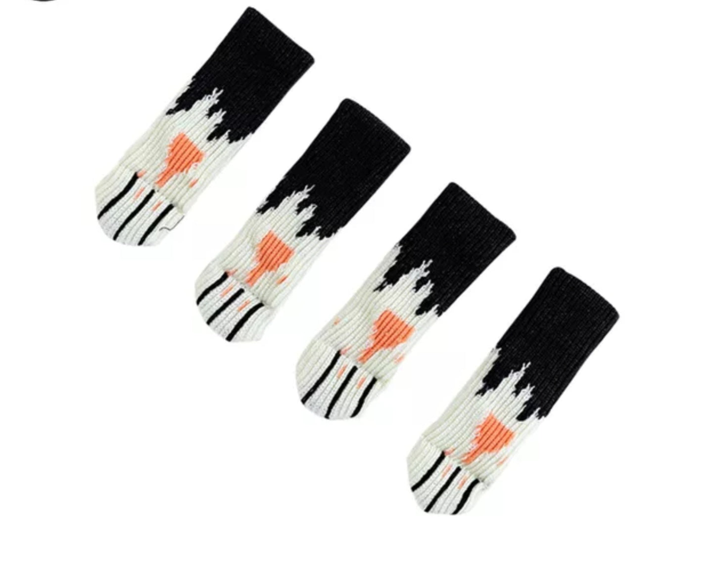 Stuhl und Tischbein Socken Kratzschutz Katzenpfoten 4er Set