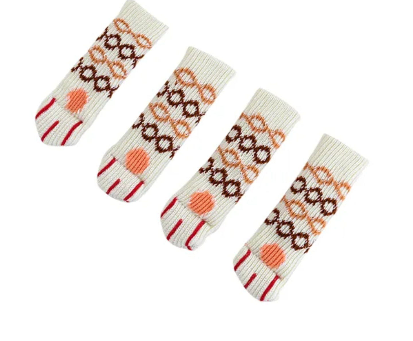 Stool and table leg socks scratch protection cat paws 4er set