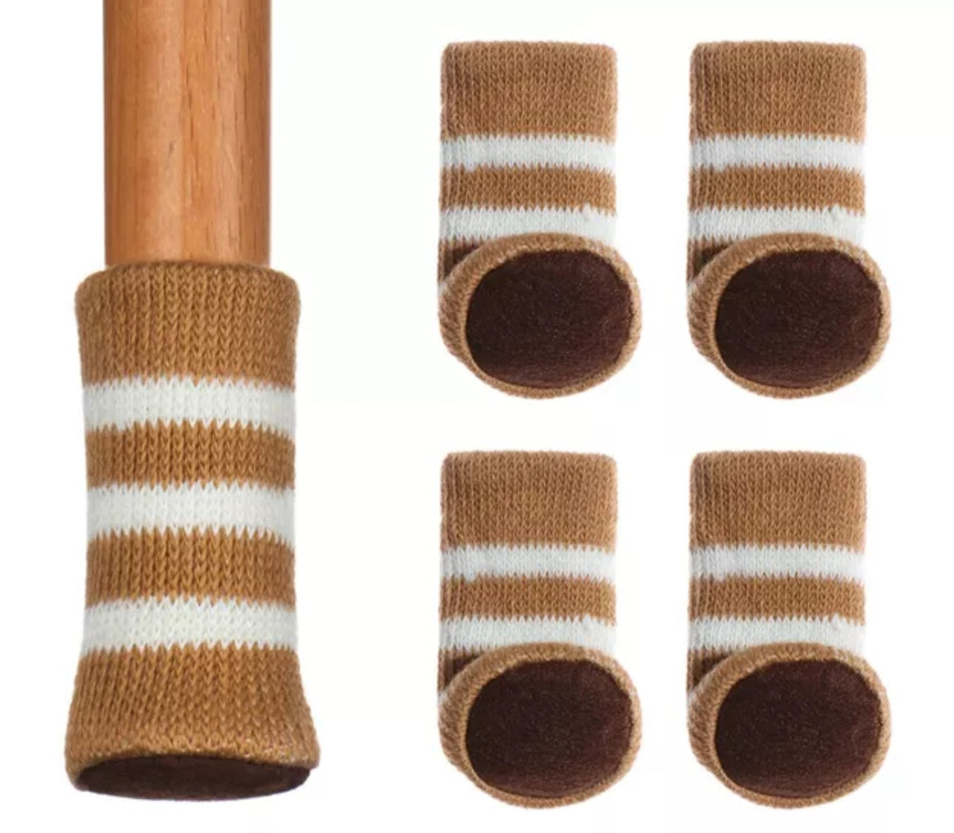 Stuhl und Tischbein Socken Kratzschutz Zwei Farbige 4er Set