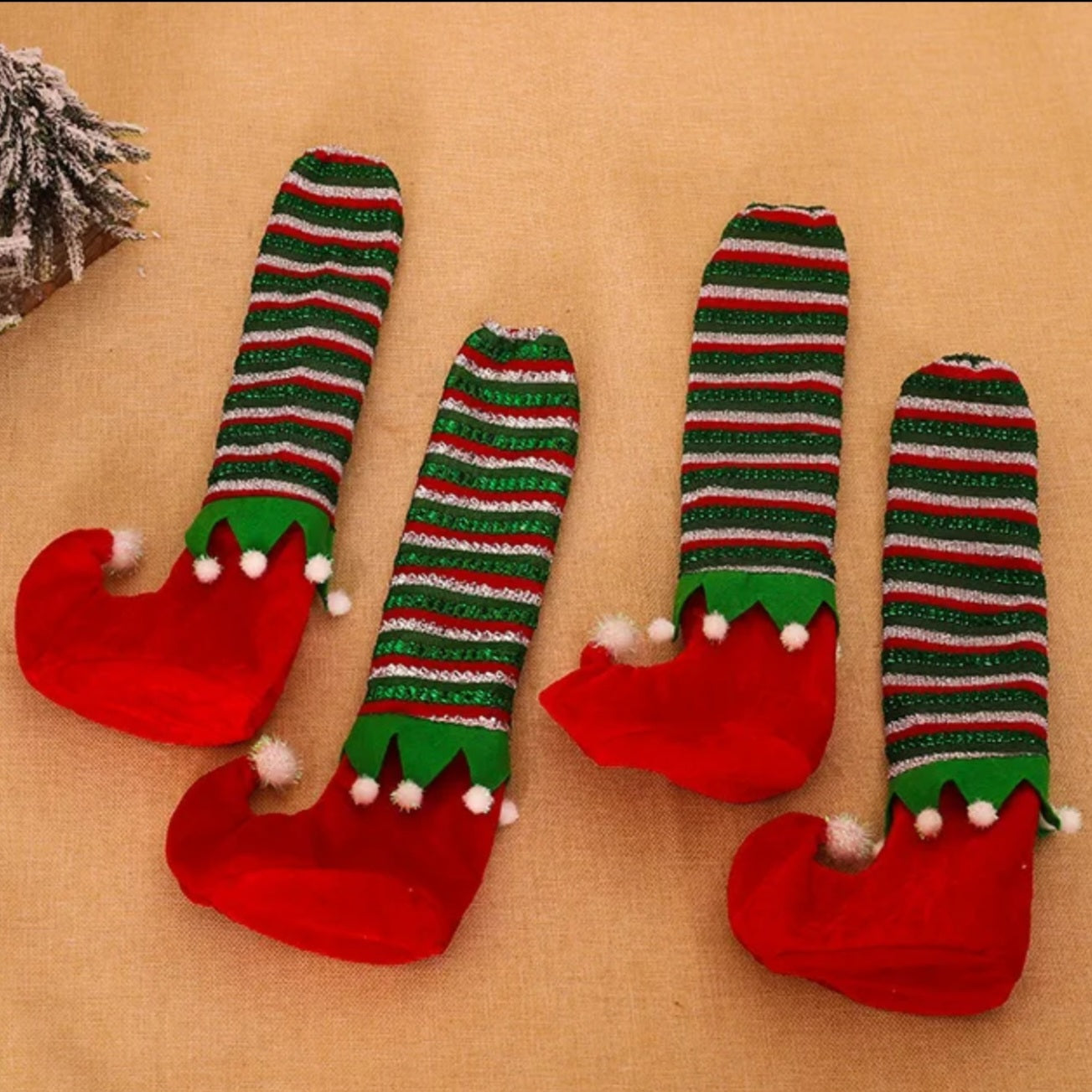 Stuhl und Tischbein Socken Kratzschutz Weihnachten 4er Set