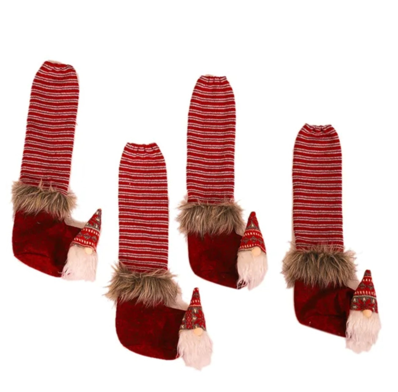 Tabourets et chaussettes de table de table Scratch Protection de Noël 4er