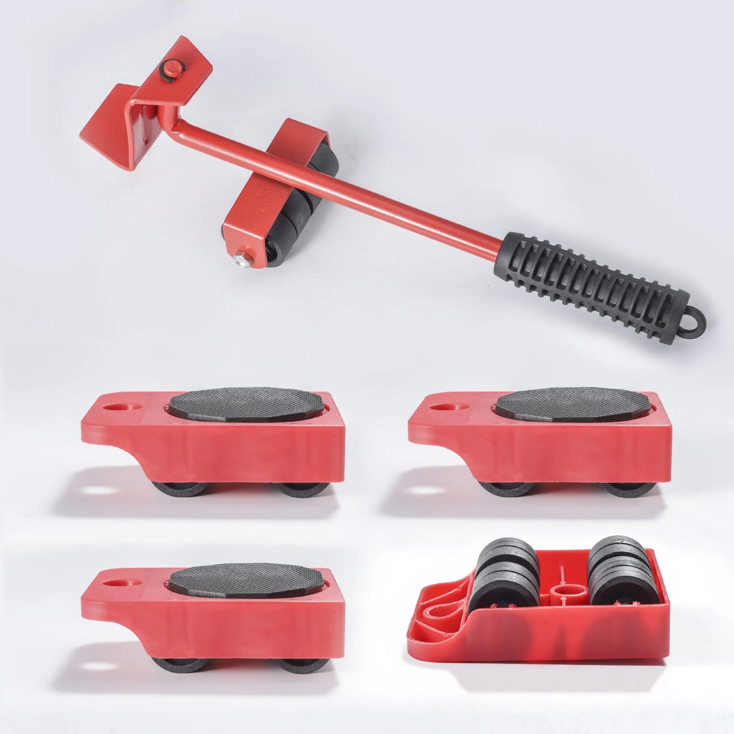 New Easypusher - practical furniture lifter and scooter as help 5 -part set