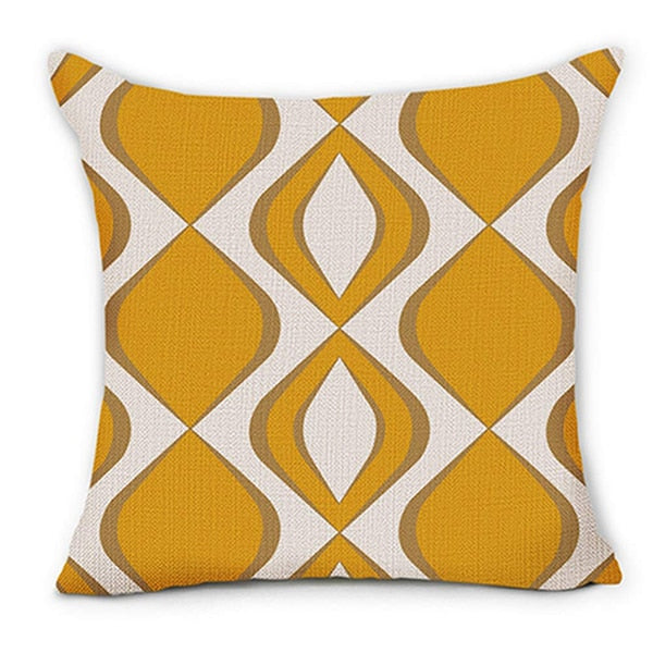 Pillow covers Home Sweet Home yellow