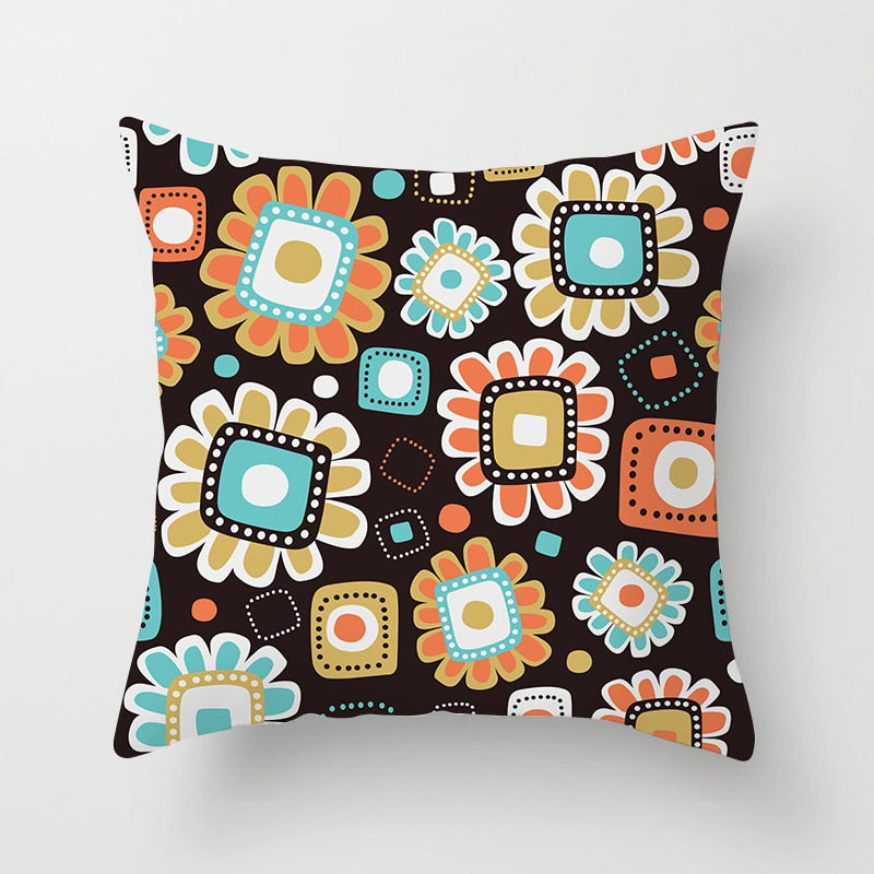 Pillow covers flowers