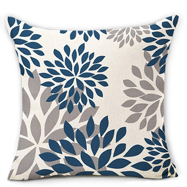 Pillow covers Home Sweet Home Blue