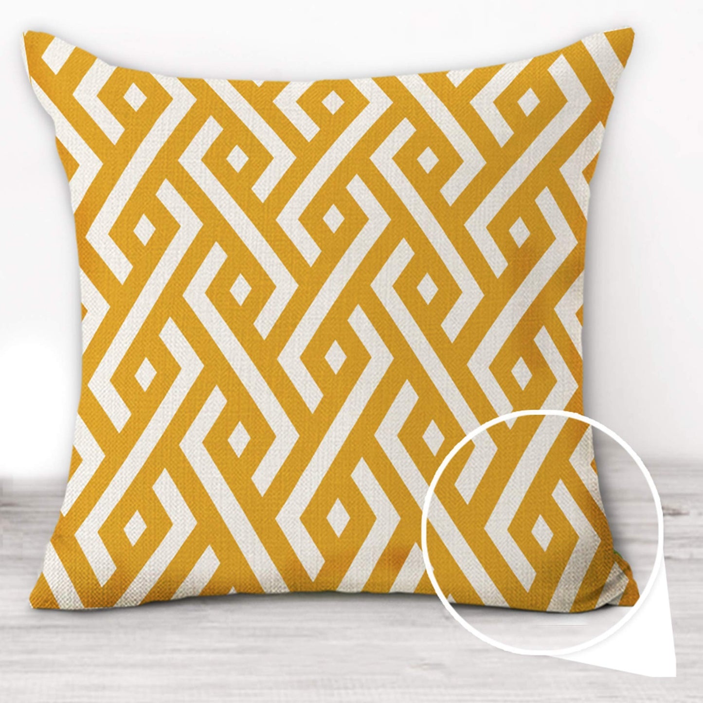 Pillow covers Home Sweet Home yellow