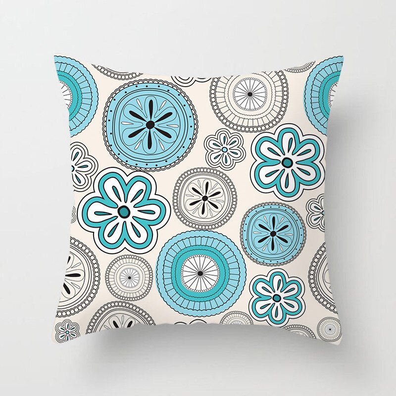 Pillow covers flowers