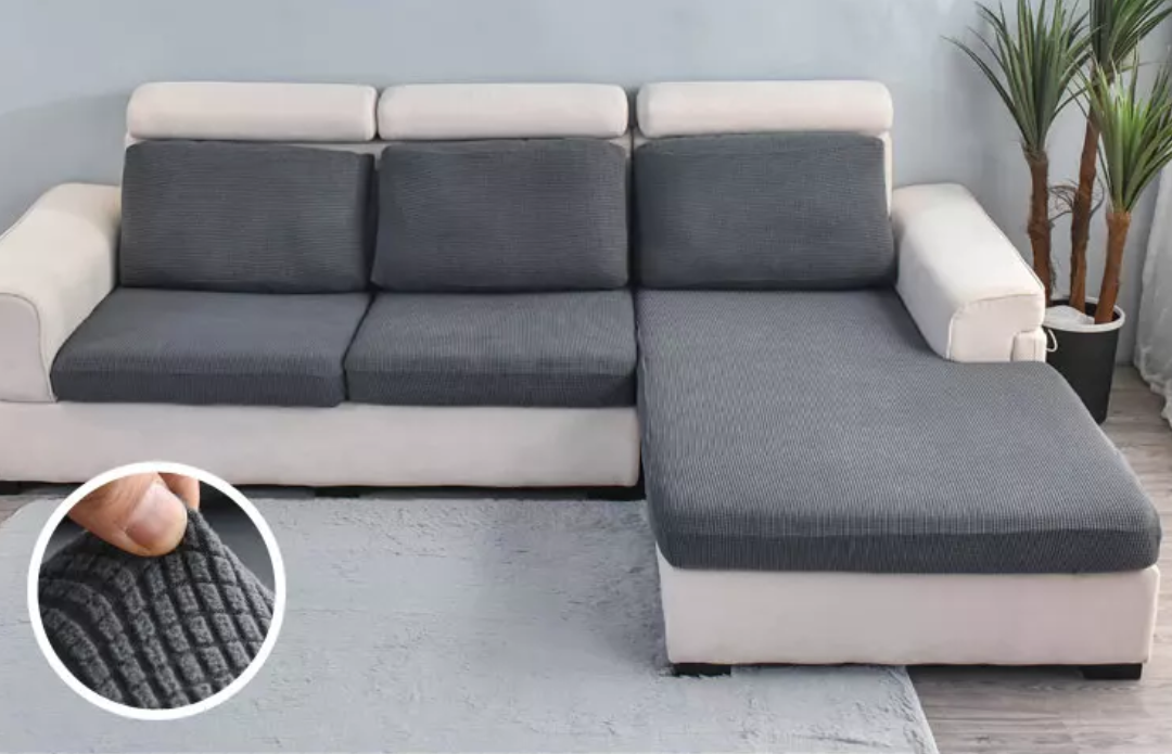 Elastische Sofa Bezüge Karomuster, wasserabweisend