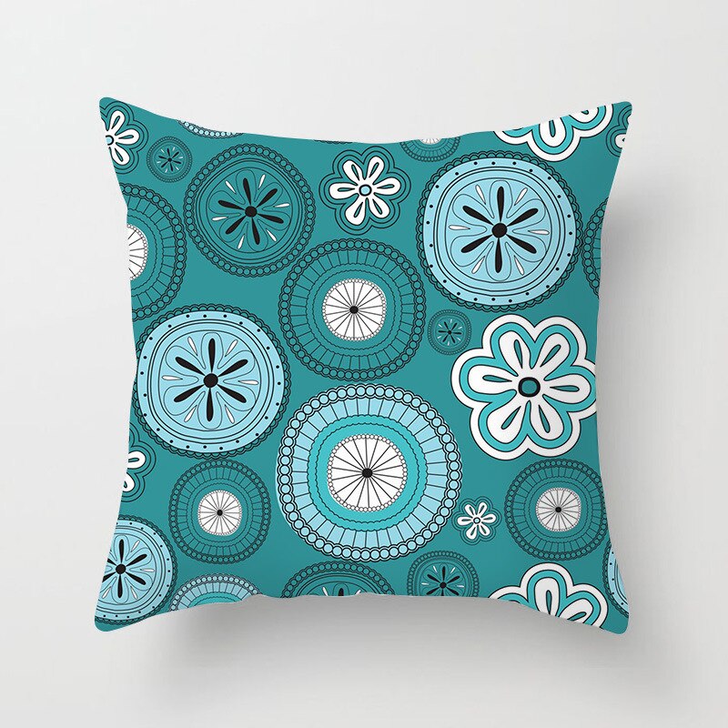 Pillow covers flowers