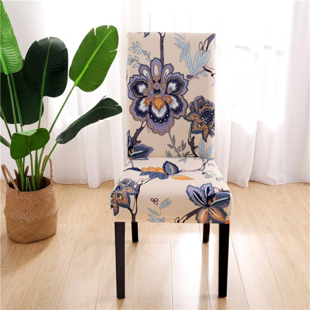 Elastic chair covers in different patterns 2